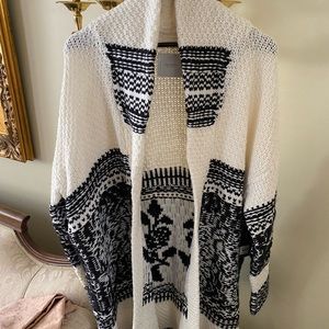 Lucky Brand Cardigan/ Coatigan Size Large, Oversized Fit -New